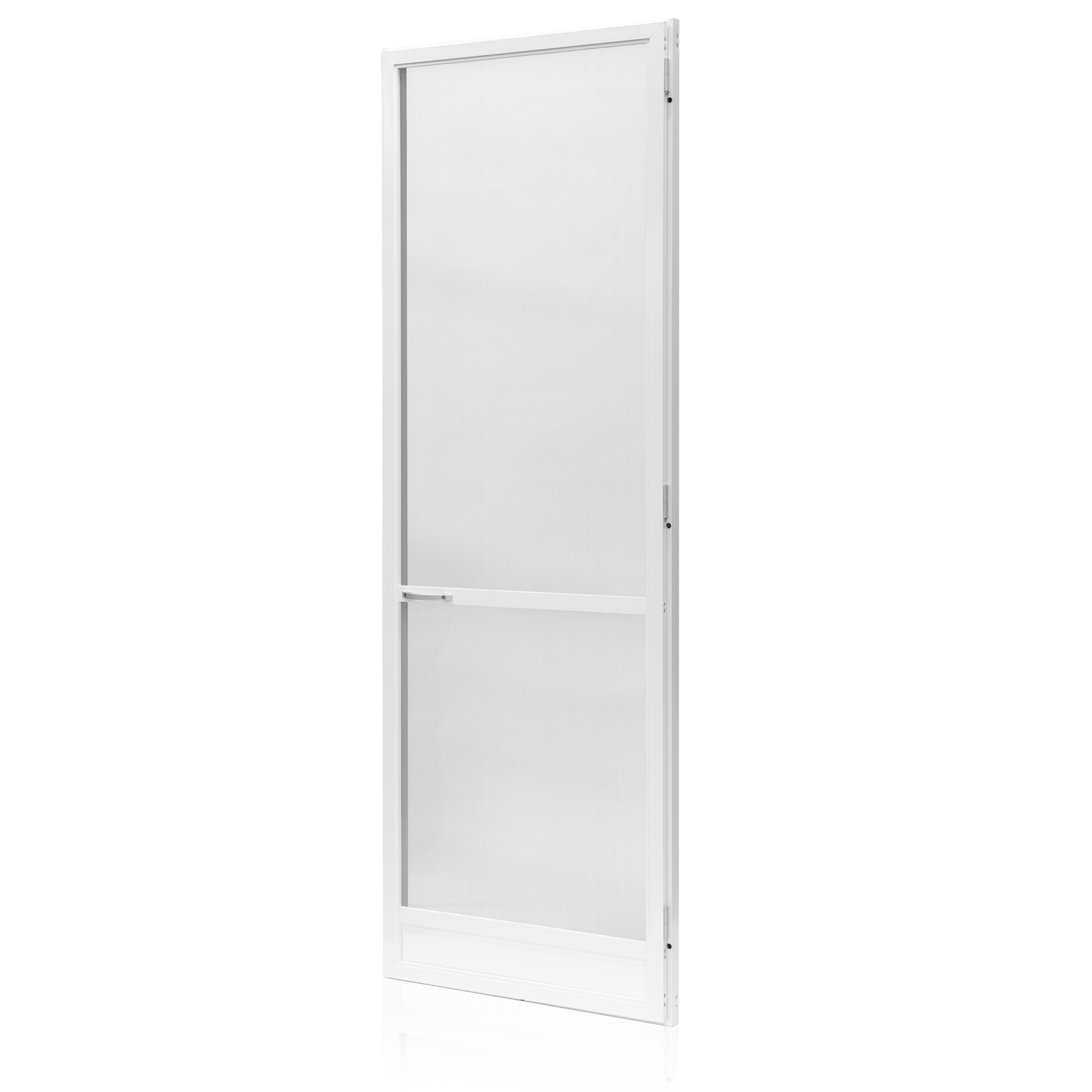 swing door against mosquitoes white color 